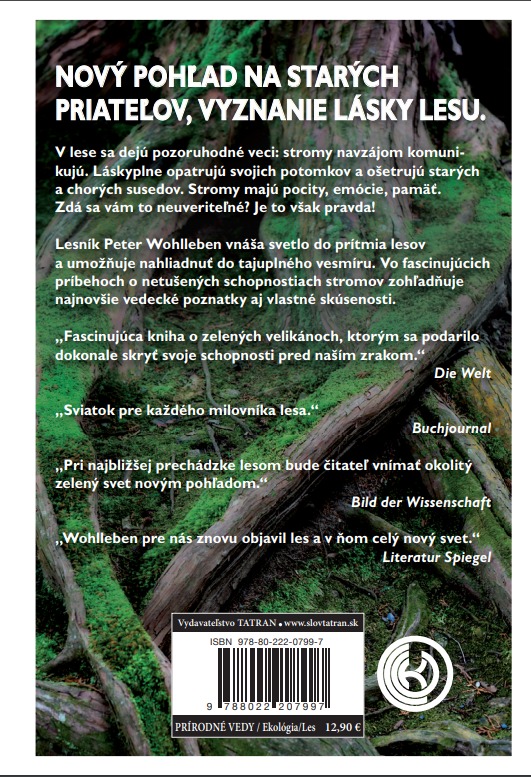 Kniha Tajný život Stromov Vydavateľstvo Tatran 2393